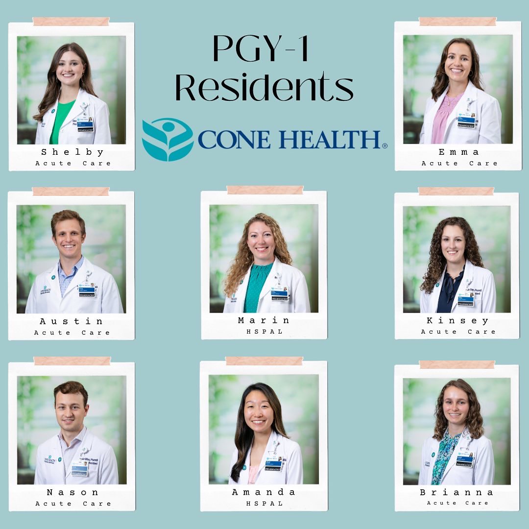 Cone Health Pharmacy Residency on X: "Happy first week of rotations,  everyone! How are all of our #newpractitioners feeling?! To all of the  seasoned pharmacist out there- any advice you wish you